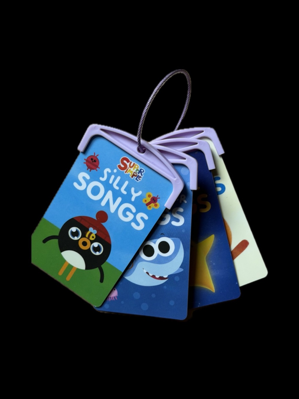4 Yoto Cards Super Simple Songs with Ring and Cardholders